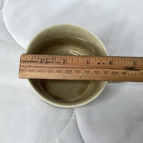 Coffee Mug With Saucers Latte Porcelain Italian Expresso Tan Set Of 2 - Picture 6 of 8